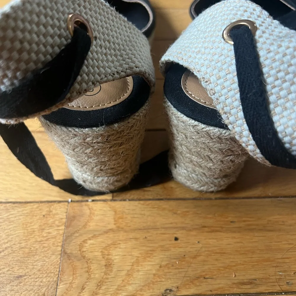 Serra Ladies Summer Wedge Sandals Sz 8